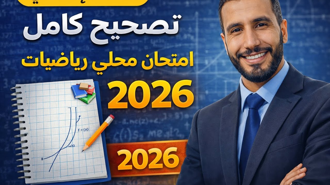 تصحيح الامتحان المحلي رياضيات الثالثة إعدادي 3APIC  شرح مبسط.  Examen local