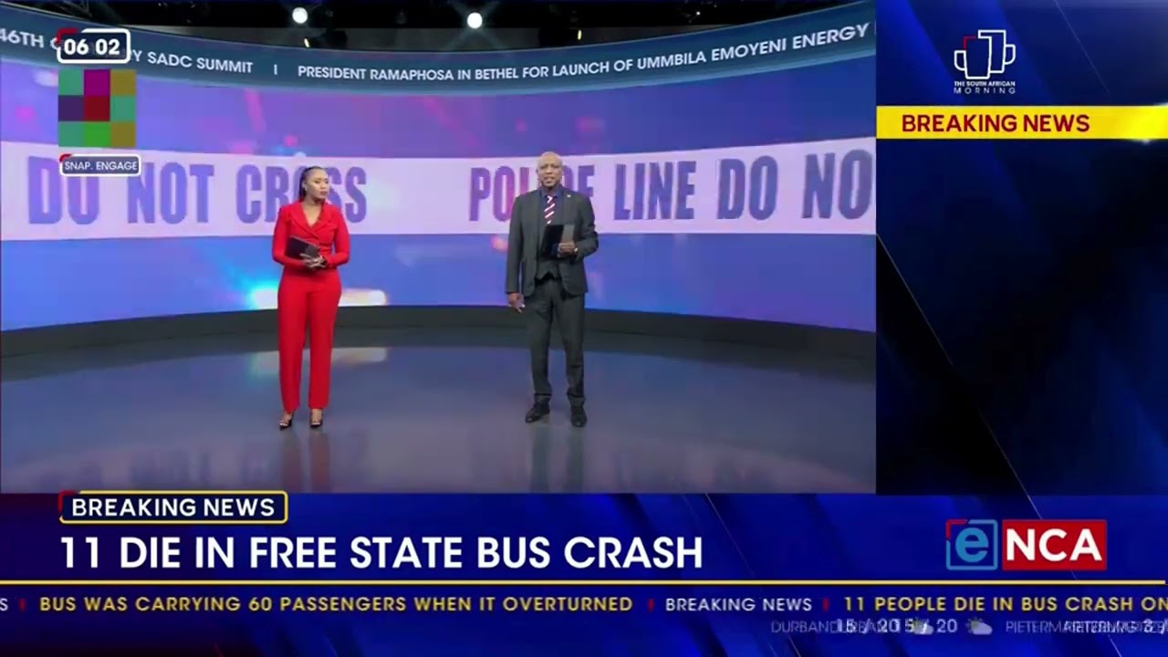 11 killed in Free State bus crash