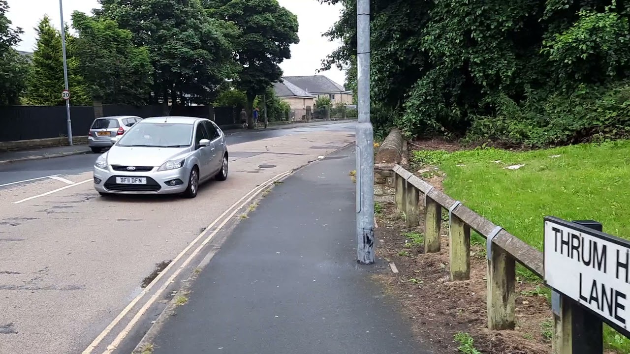 Halifax  - drive along Haley Hill  Burdock Way,Pellon Lane, Hanson Lane,Gibbet Street and Warley Rd