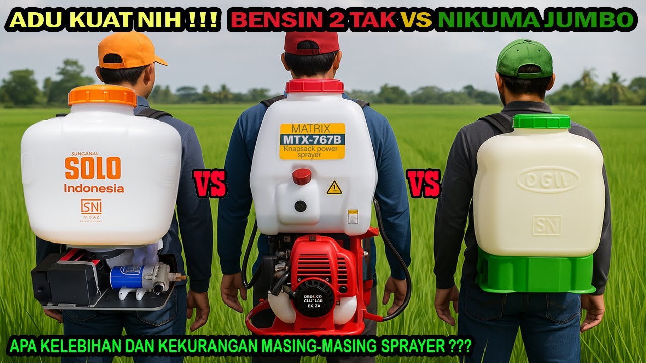 ADU KUAT POMPA BENSIN TU 26 MATRIX 767B  Vs DGW Jumbo VS Solo Jumbo Nikuma N2828 AKI LifePo4 20AH
