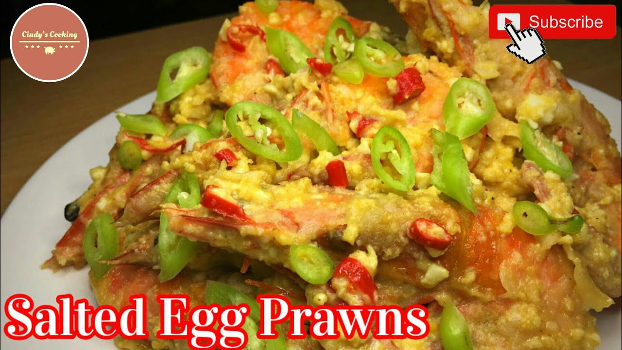 Salted Egg Prawns / Shrimp | Seafood Recipe | Cindy's Cooking