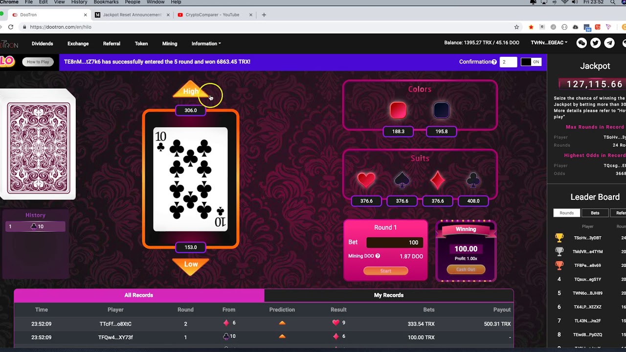 DooTron Dapp Updates | Easier Jackpot and Weekend Competition!