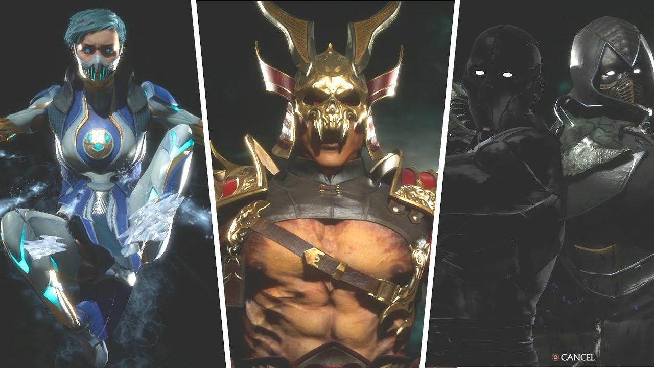 Mortal Kombat 11 - All Intros And Victory Pose Animations (Shao Kahn, Frost)