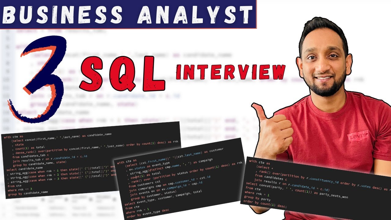 3 SQL-запроса, заданных на собеседовании на должность бизнес-аналитика — решены