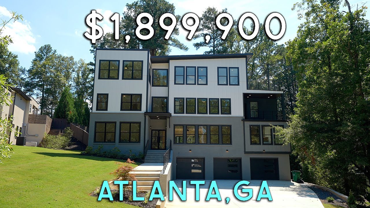 INSIDE A NEW CUSTOM HOME IN ATLANTA, GA WITH 3 LEVELS AND A ROOF TOP DECK! | FOR SALE AT $1,899,900