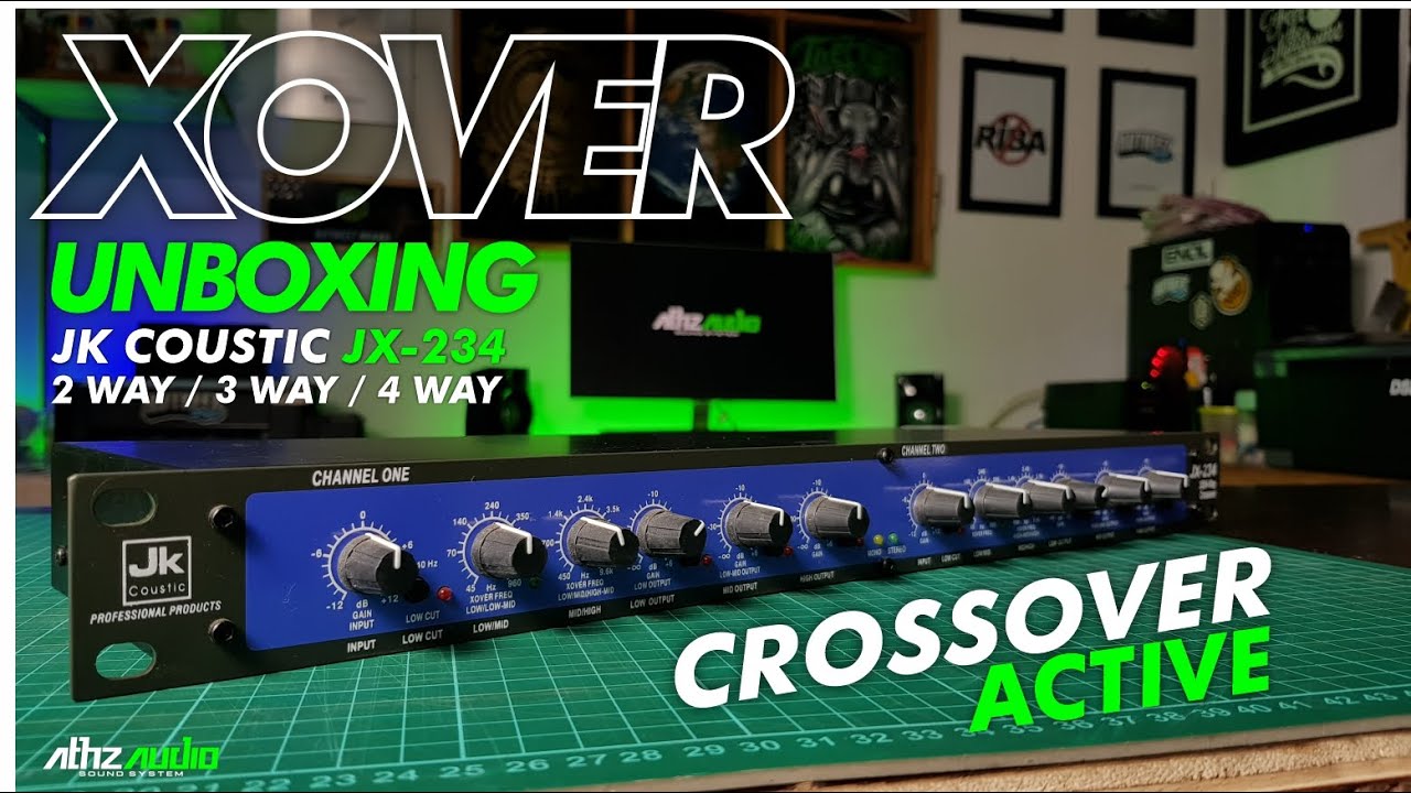 Crossover aktif JX 234 JK Coustic / XOVER / UNBOXING