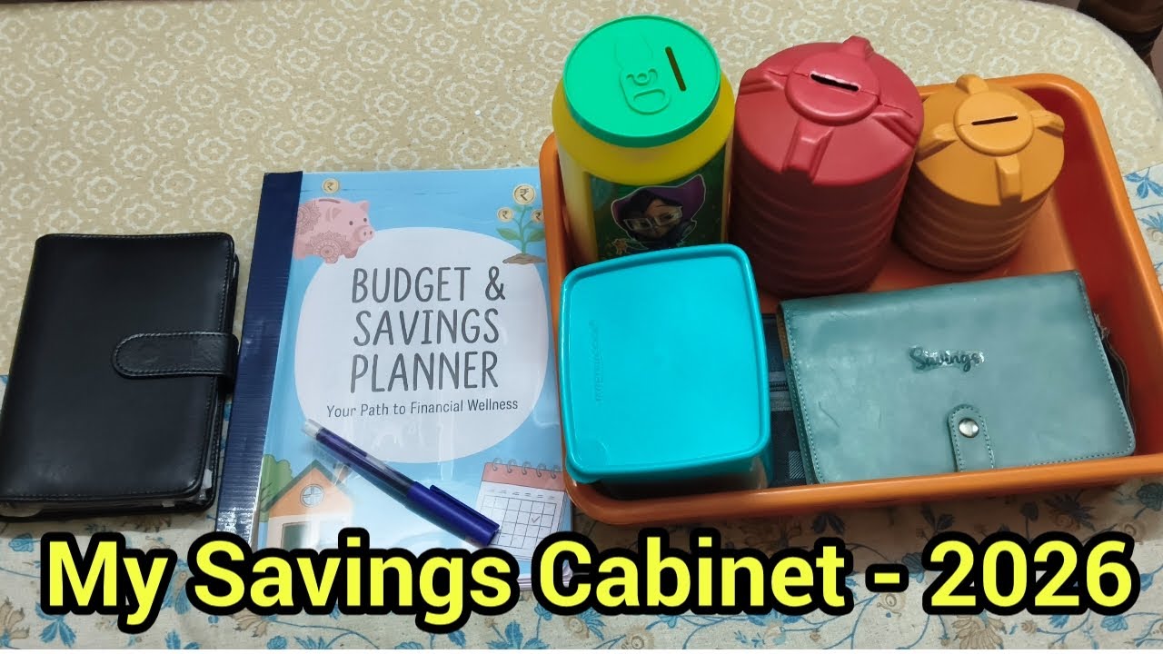 My Savings Cabinet 2026 and How much I Saved in One Year 2025 Small Savings