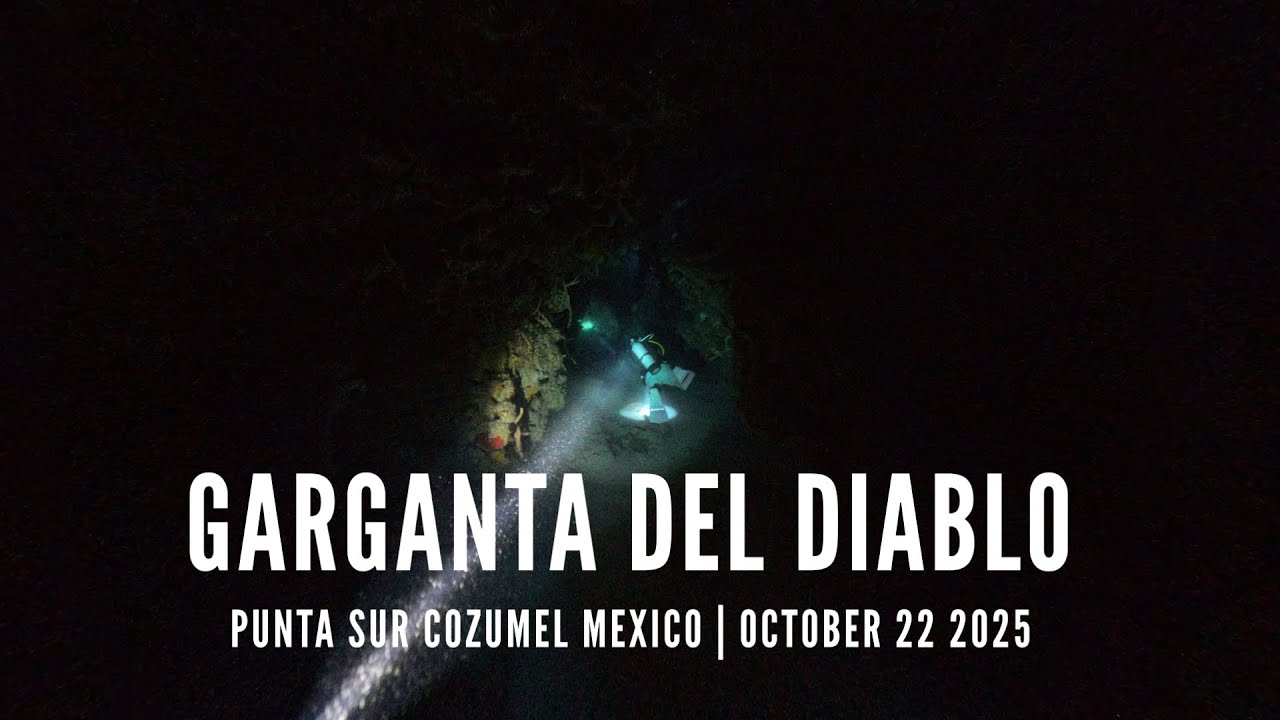 SCUBA DIVING GARGANTA DEL DIABLO - PUNTA SUR COZUMEL MEXICO - OCTOBER 2025 - THE DEVIL's THROAT