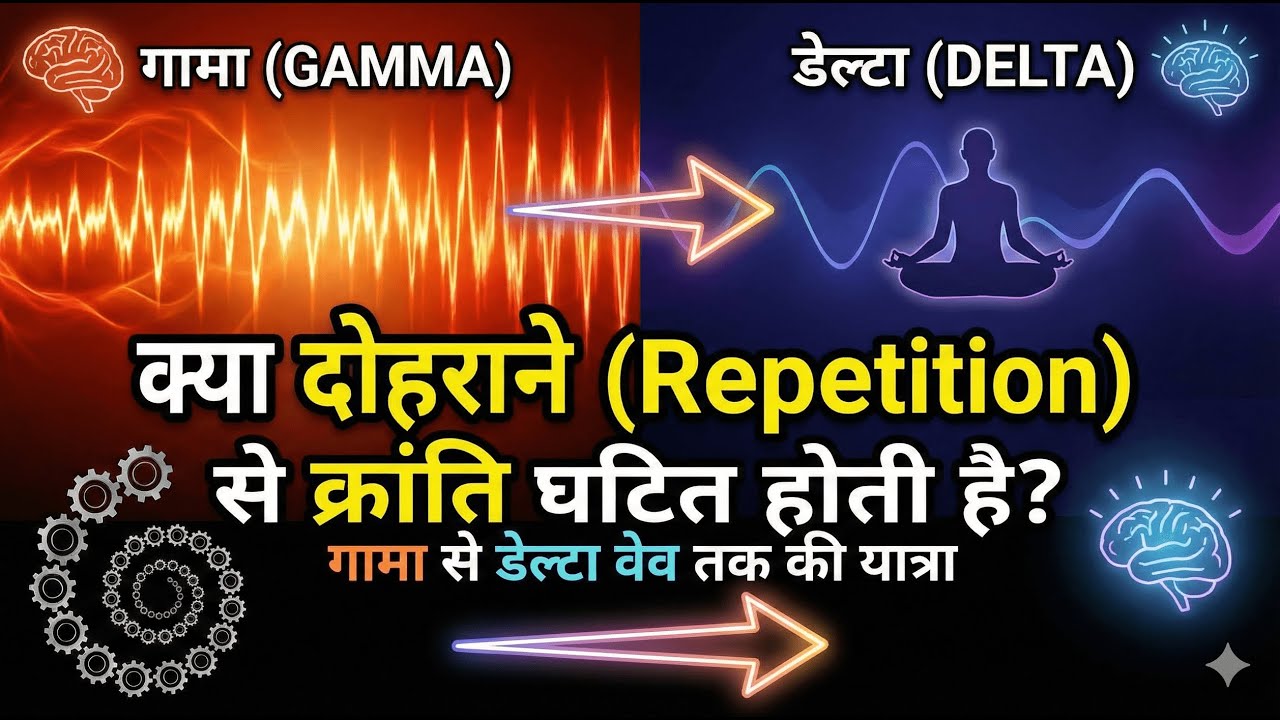 22/1/26 - गामा से डेल्टा वेव तक की यात्रा !! क्या दोहराने (Repetition) से क्रांति घटित होती है?