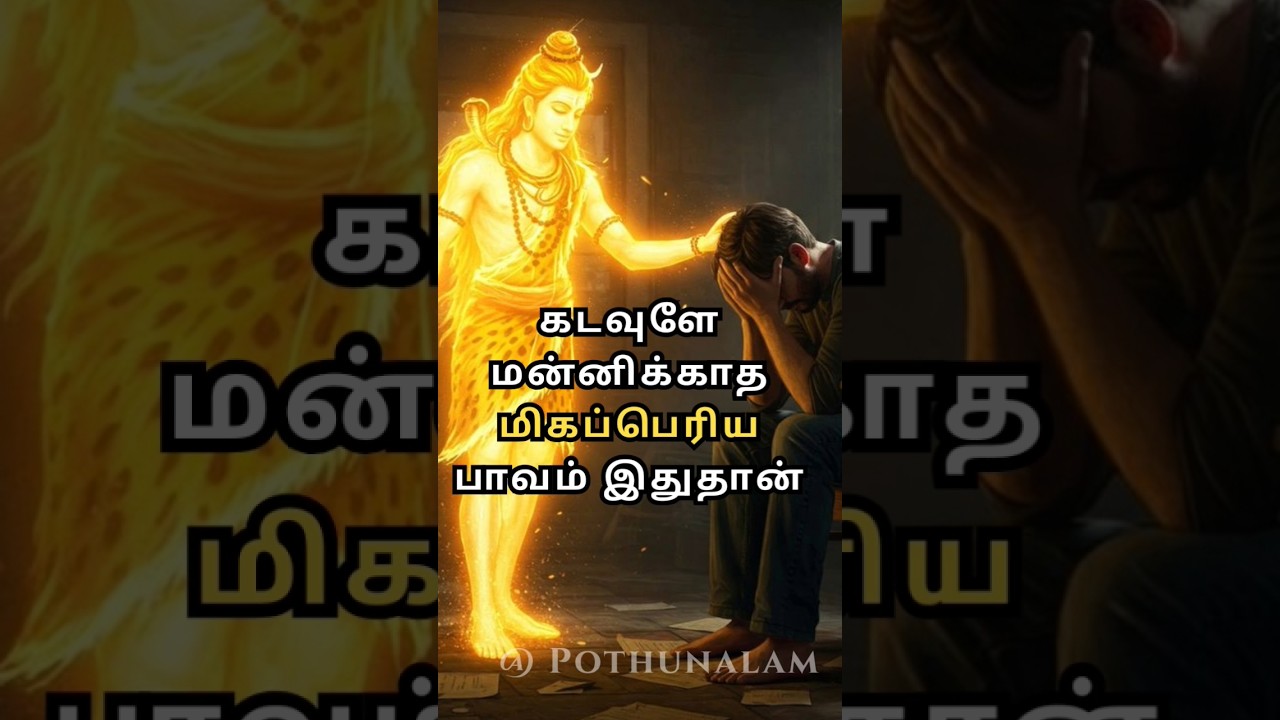 😱 Do you know what the biggest sin is? #spiritual #shortsfeed #trend #viralvideo #aanmeegam #facts