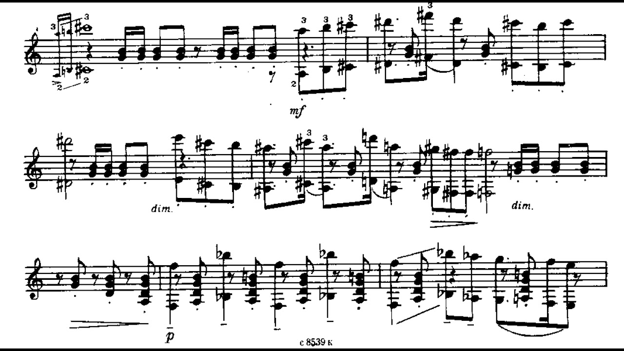 Benjamin Britten - Nocturnal After John Dowland for Guitar, Op. 70 (1963) [Score-Video]