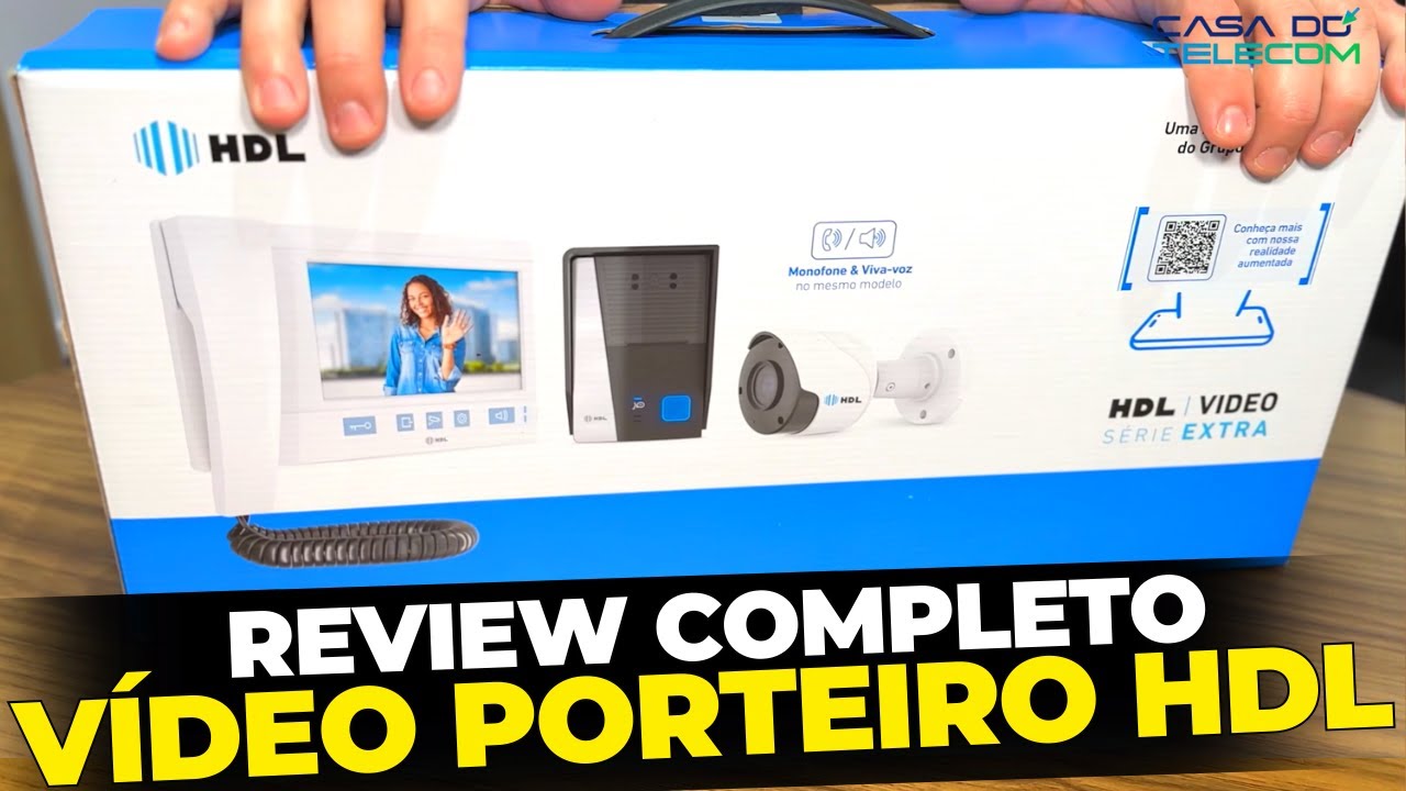 PORTEIRO ELETRÔNICO COM VÍDEO CONNECT WIFI DA HDL - REVIEW COMPLETO