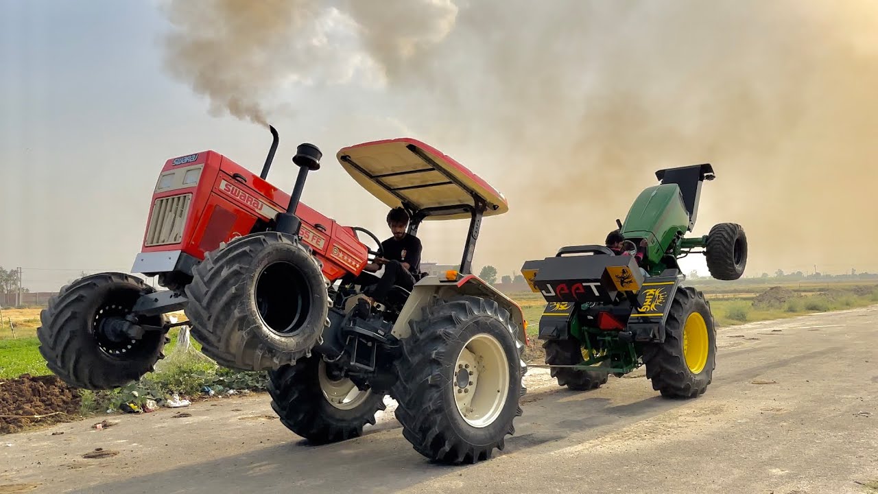 स्वराज 855 का पहला टोचन || System Hang || JohnDeere 5050D vs Swaraj 855