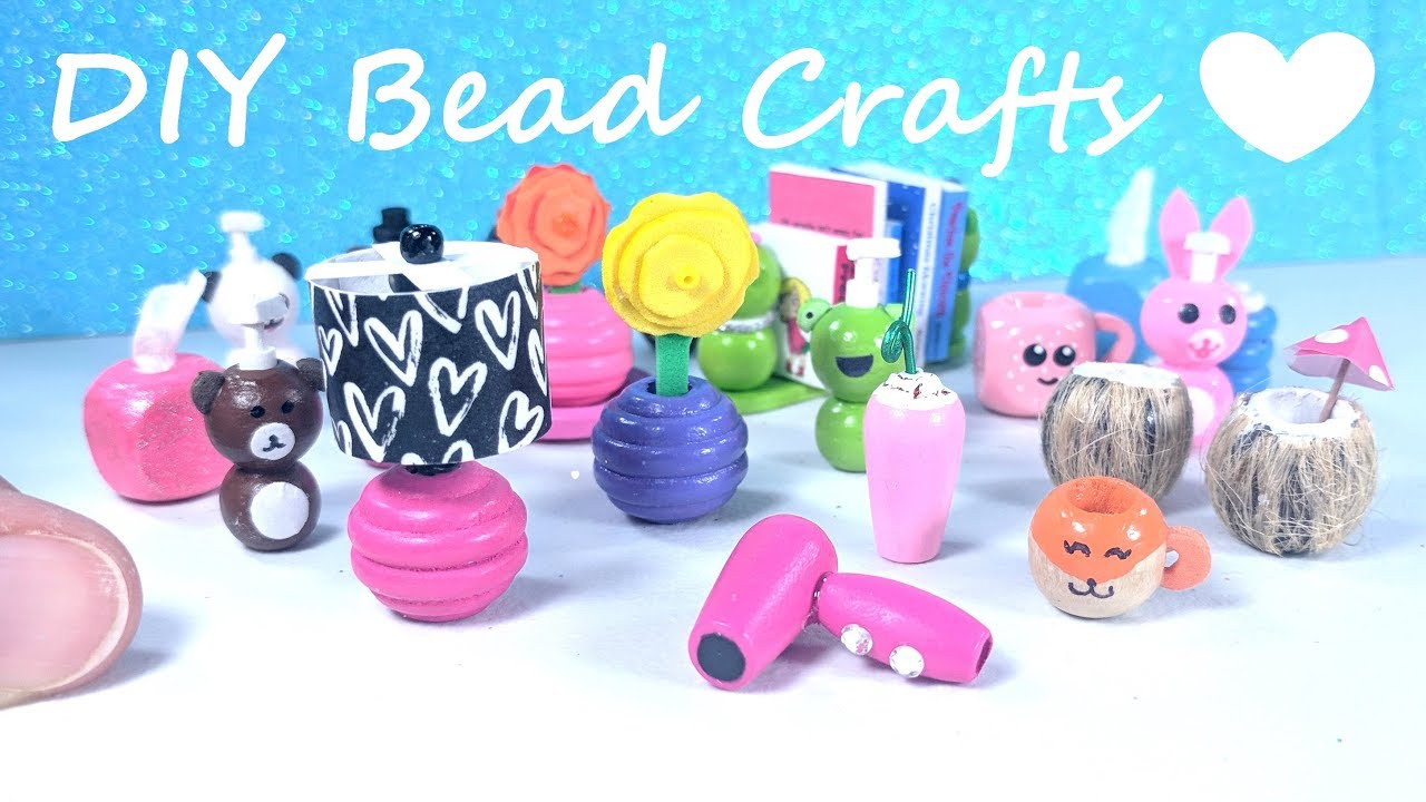 10 DIY Miniature Doll Crafts -Easy Bead Crafts!