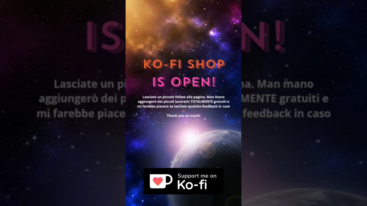 Support me on #kofi . LINK:  