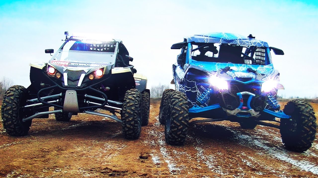 BRP Maverick 1000 Turbo VS Custom buggy 2L K20 230hp
