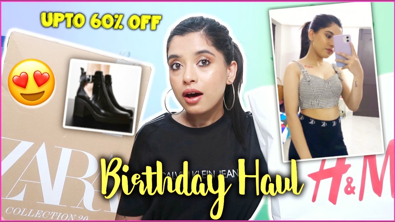 Zara, H&M & Calvin Klein SALE Upto 60% OFF! Huge Birthday TryOn Haul | Anindita Chakravarty