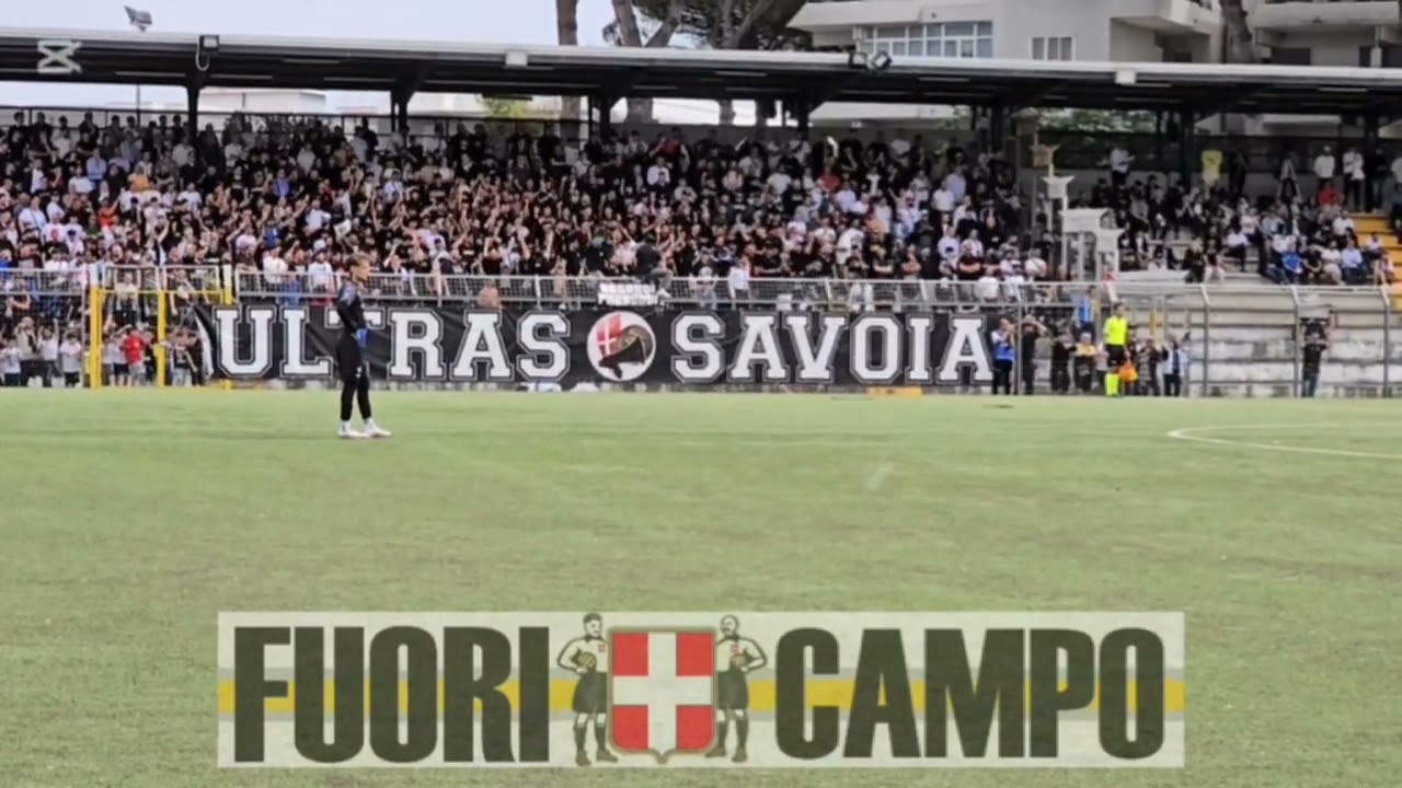 VIDEOTIFO. SAVOIA-ALBALONGA, gli ultras Savoia in azione sul neutro di Cardito