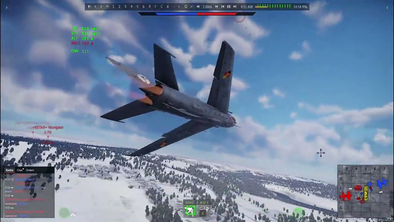 An aggressive way of playing Mig-19S (War Thunder)