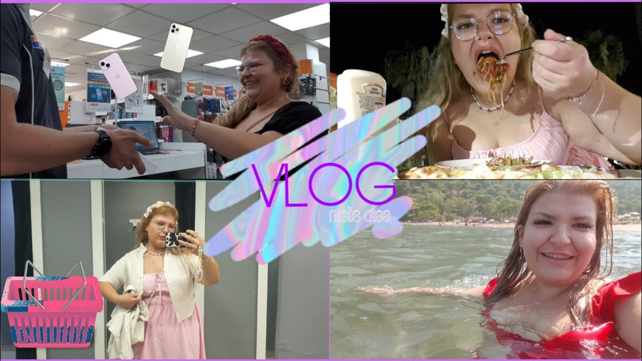 Gözüm Kapalı Telefon Seçtim🥲 |Gündüz Sizinle Denize Keyfi Akşamına Emirle Marmaris Geceleri Vlog