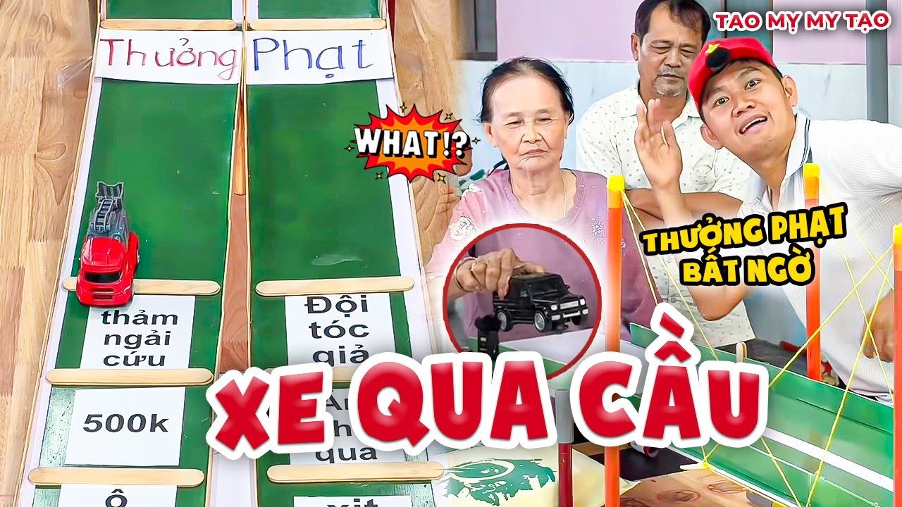 Tưng Bừng Nhận Thưởng Với Trò Đi Xe Qua Cầu Nhân Phẩm Vui Nhộn | Tao Mỵ My Tạo