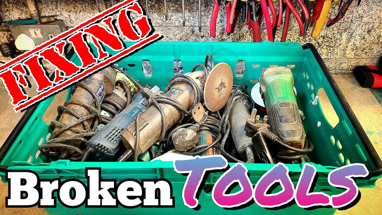 Repairing a Box for broken Power Tools from a large fishing boat.