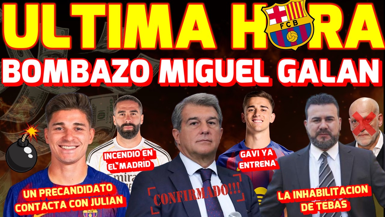 💣 LA DIMISION DE LAPORTA 🤑CONTACTOS POR JULIAN ALVAREZ 🔥INCENDIO REAL MADRID 😍 GAVI YA ENTRENA