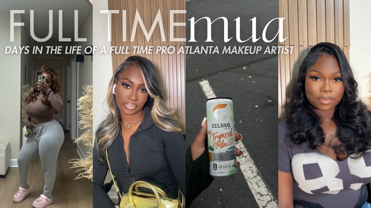 VLOG: DAYS IN MY LIFE AS A FULL TIME MAKEUP ARTIST IN ATLANTA | DAHRIEE THE DOLL