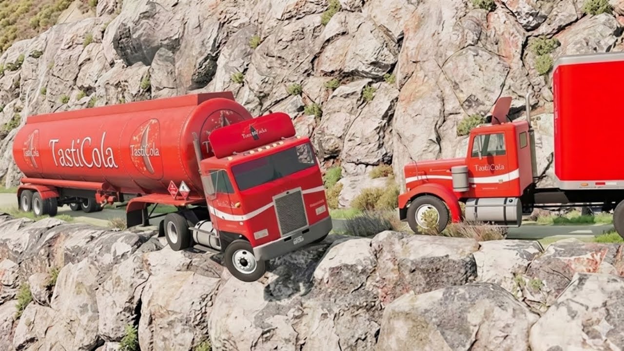 1000ft Cliff Drop Test! Which Car Survives? 😳 | BeamNG.drive #beamngdrive #beamng #cliffdrop 