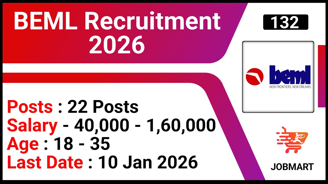 BEML Recruitment 2026 | Bharat Earth Movers Limited Recruitment 2026 | Assistant Manager Job