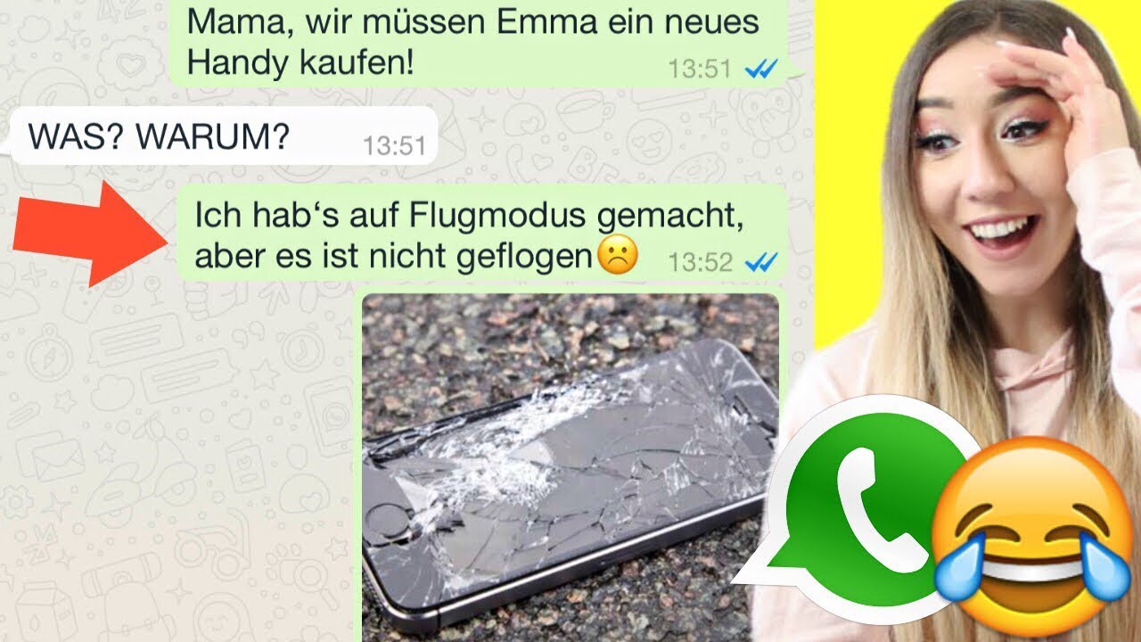 so ÜBERTRIEBENE WHATSAPP CHATS zum Lachen...