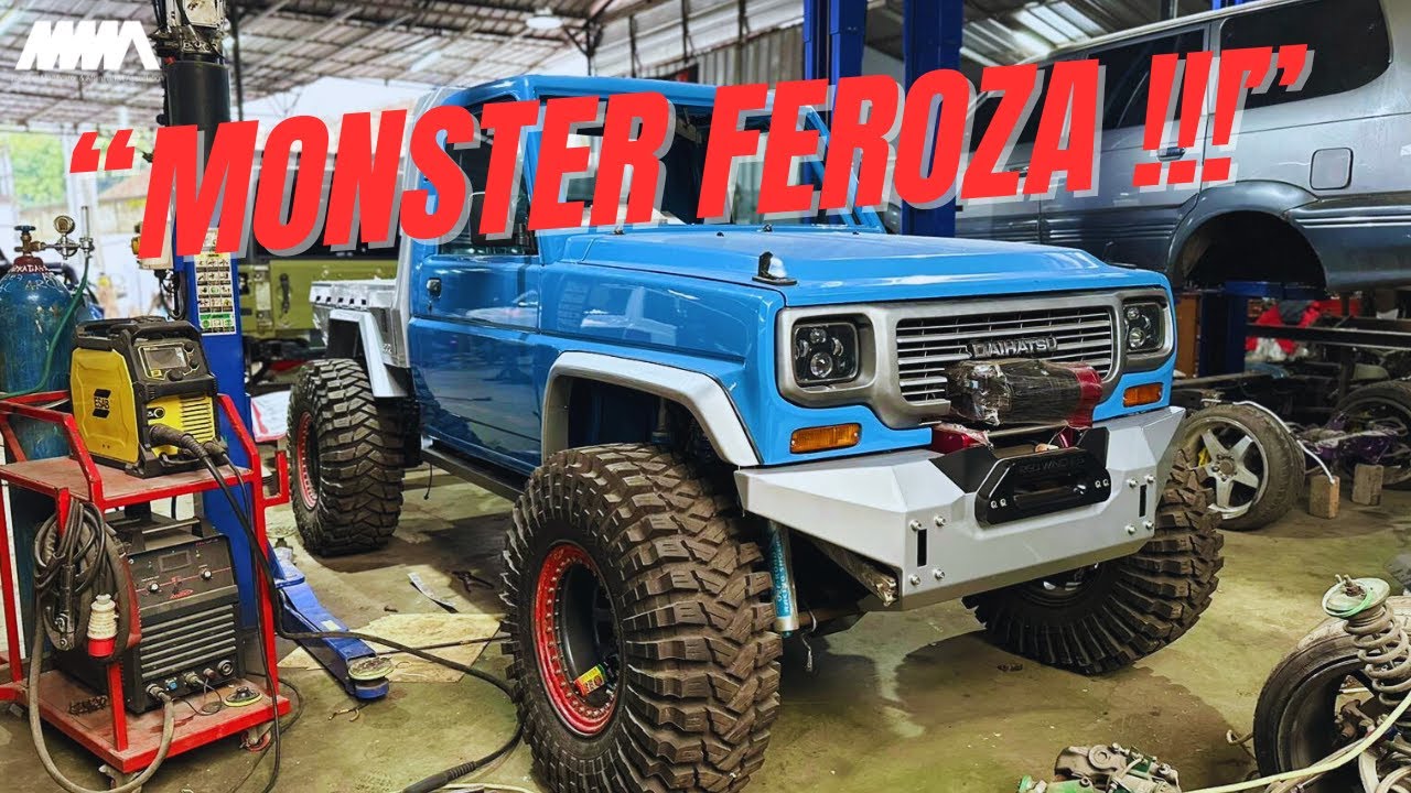 Kupas Fabrikasi Daihatsu Feroza Flat Deck || Mid Engine Turboo !! #MODIVLOG