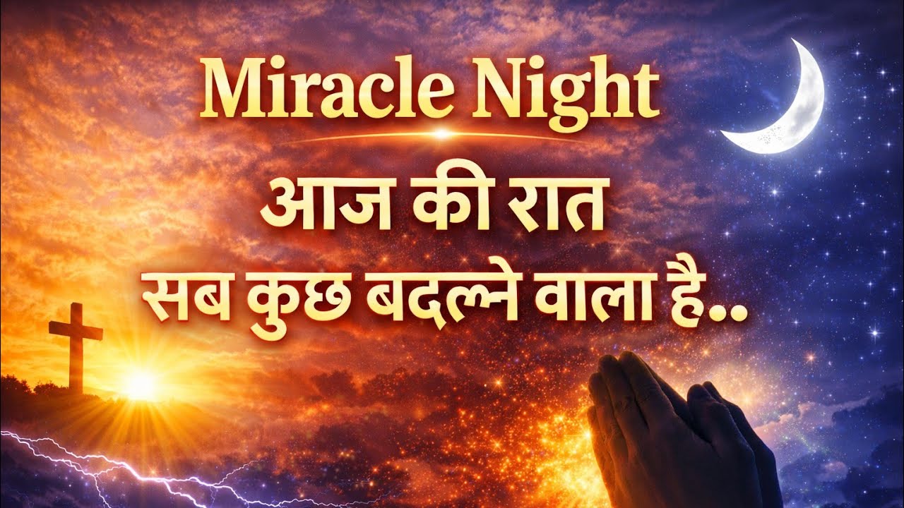 आज की रात सब कुछ बदलने वाली है 🔥 | Miracle Night Prayer ll Peace In Jesus 🙏