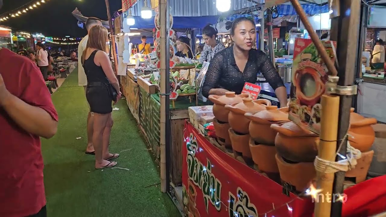 4K HDR - Pattaya Jomtien Beach - BEST Market in the World