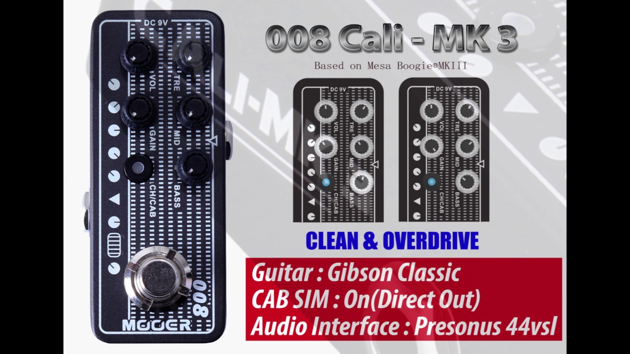 MOOER Micro Preamp 008(Cali-MK 3)