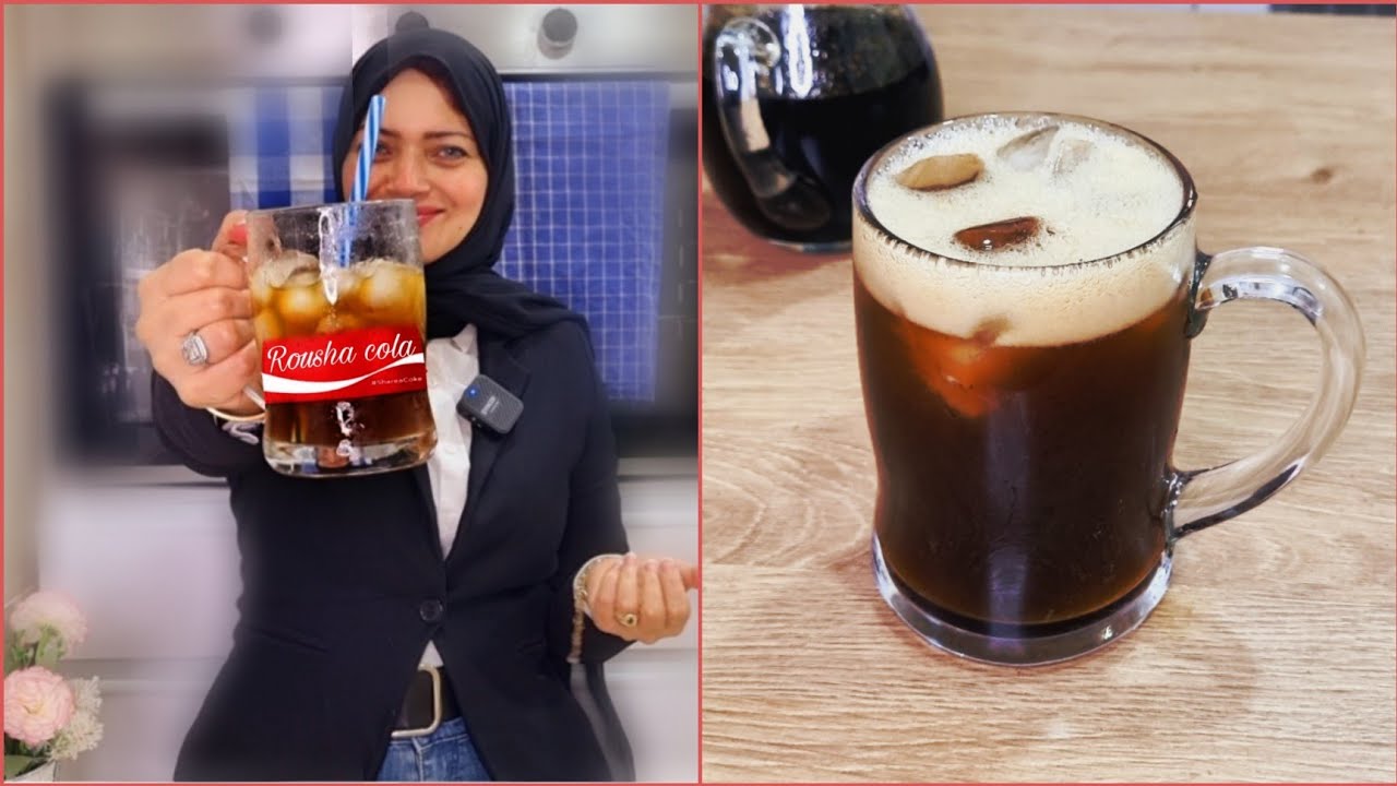 الكوكا كولا فى البيت  ‼️ بمكونات متوفرة فى كل بيت وبكل سهولة #كوكا_كولا_رشا_الشامى#روشا_ كولا
