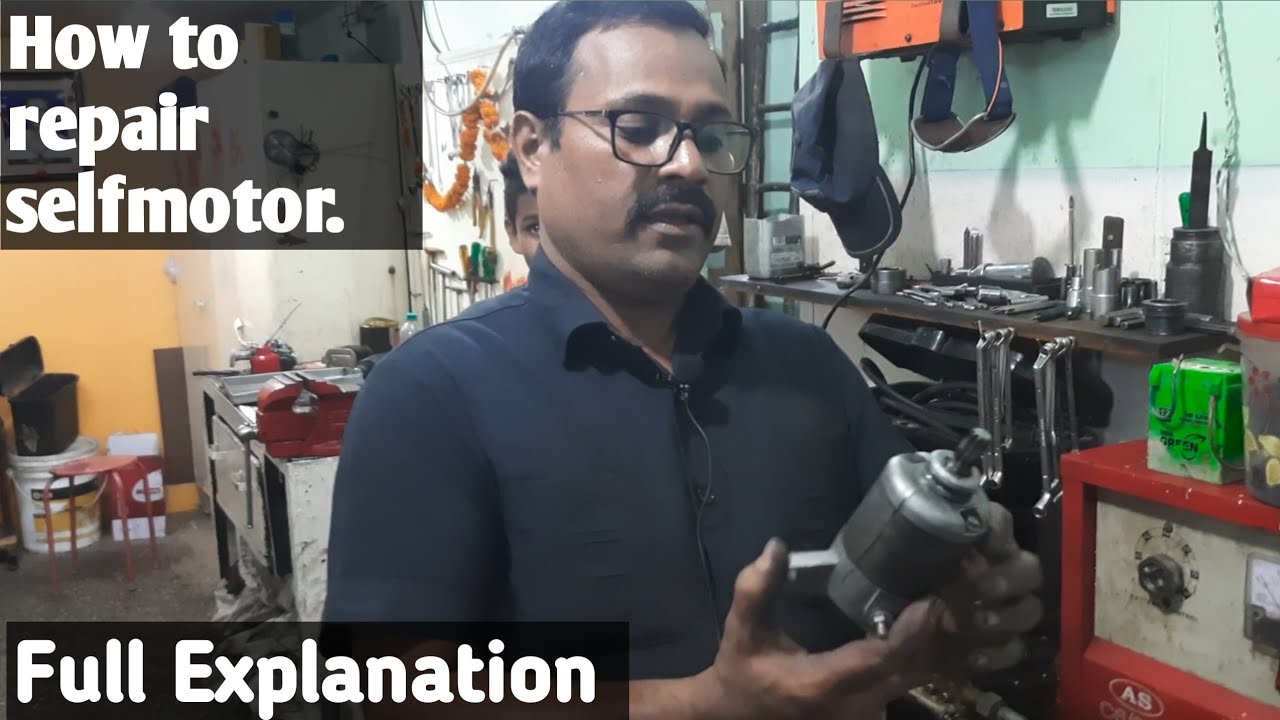 How to repair self motor in Honda Shine Unicorn CBZ | RK Servicing point