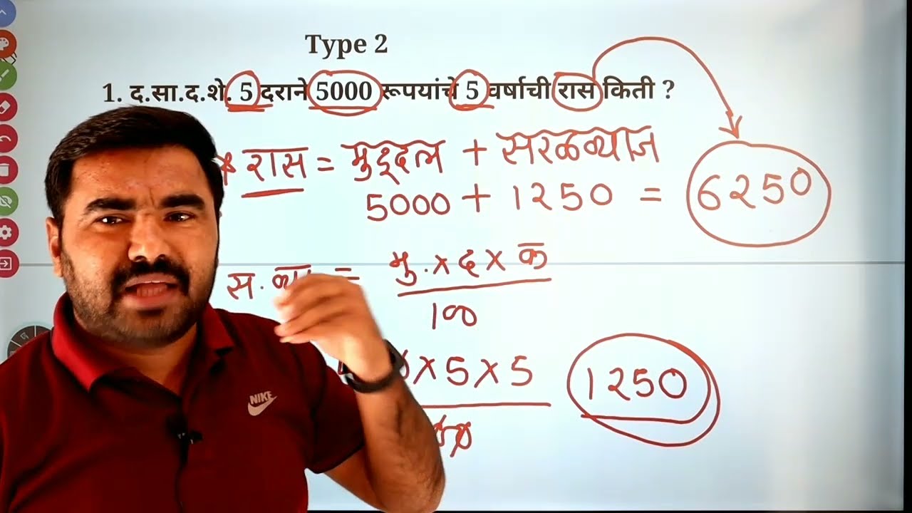 सरळ व्याज / यावरील एक पण मार्क जाणार नाही