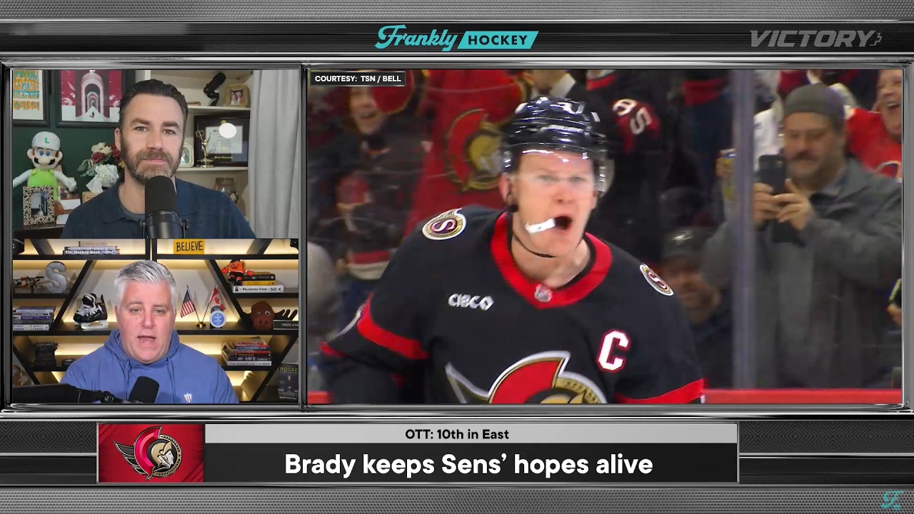 Brady Keeps Senators' Hopes Alive, Knocks Isles Out of Playoffs | Frankly Hockey