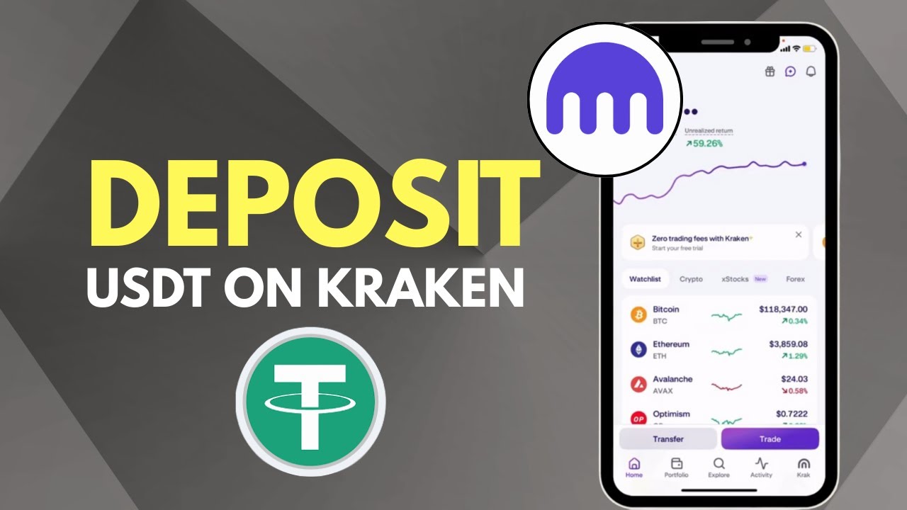 How to Deposit USDT on Kraken Exchange