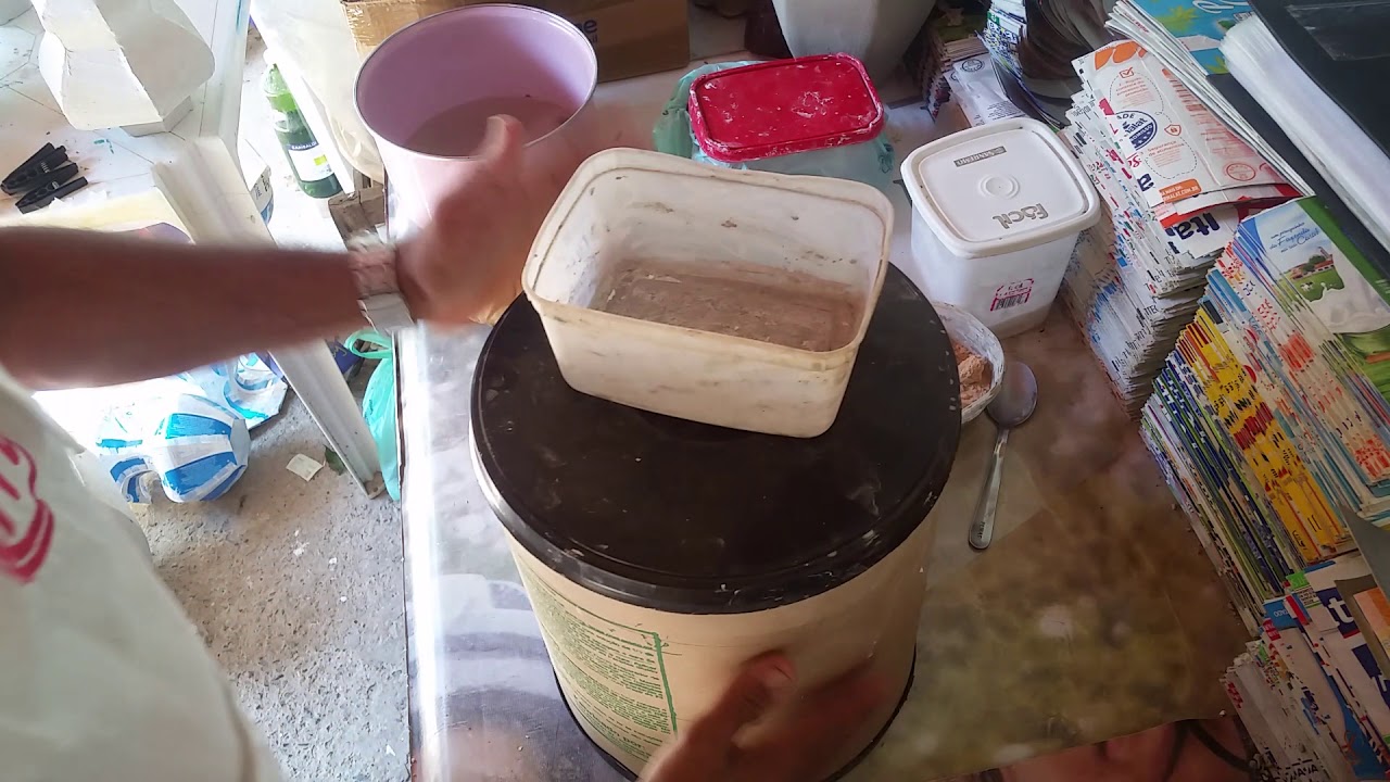 Como fazer uma massa para vasos artesanal,  passo a passo