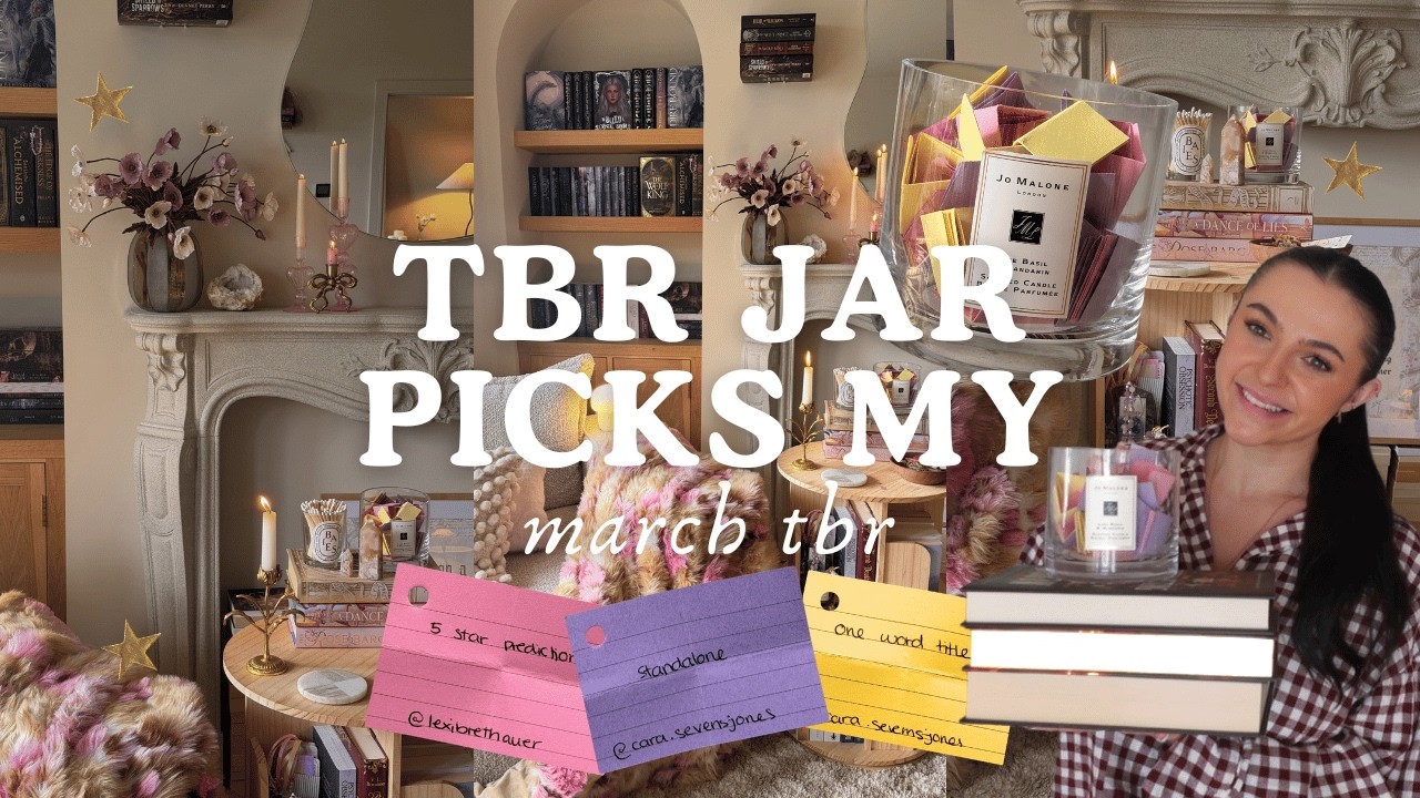 picking my MARCH TBR using my tbr jar + recent book haul 📖🫙🌟