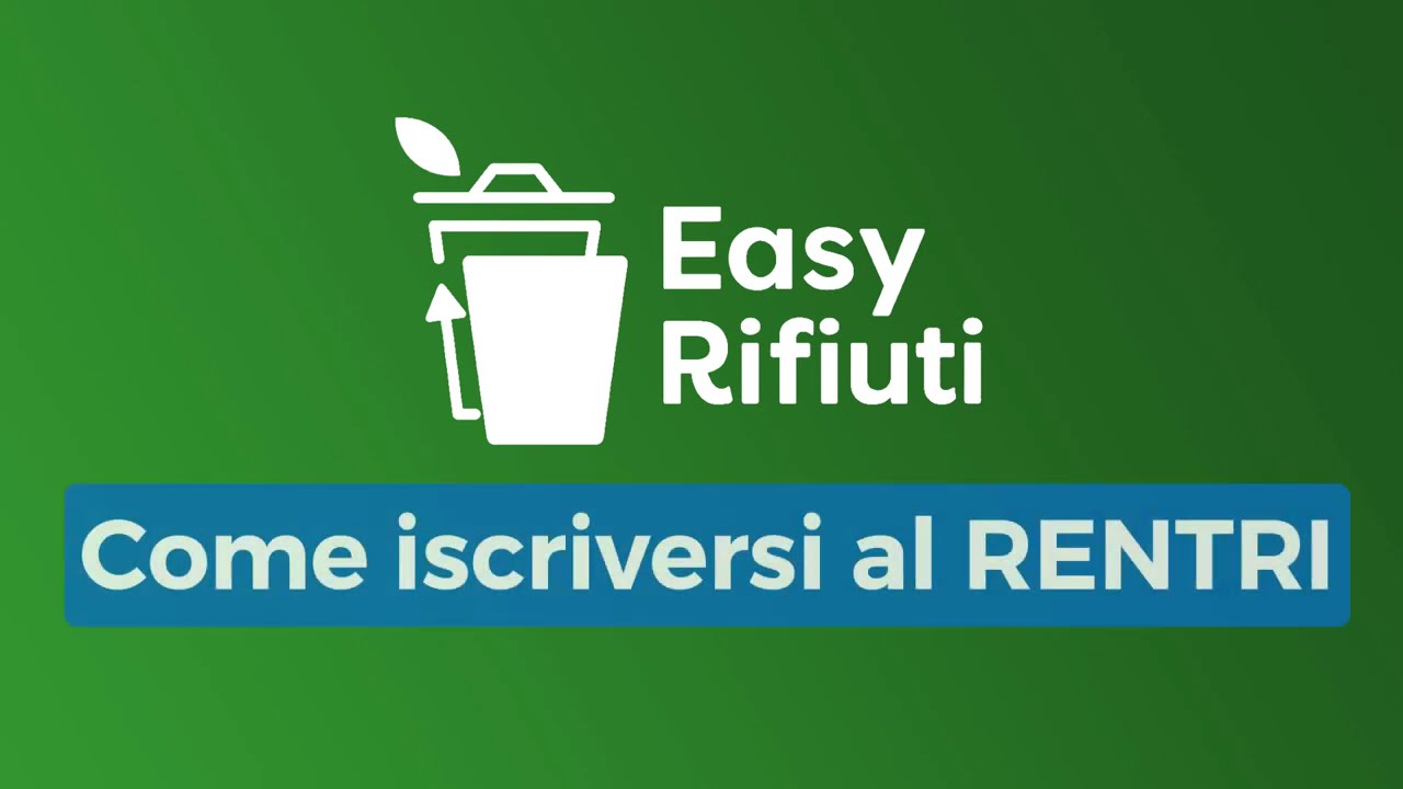 Come effettuare l'iscrizione al RENTRI