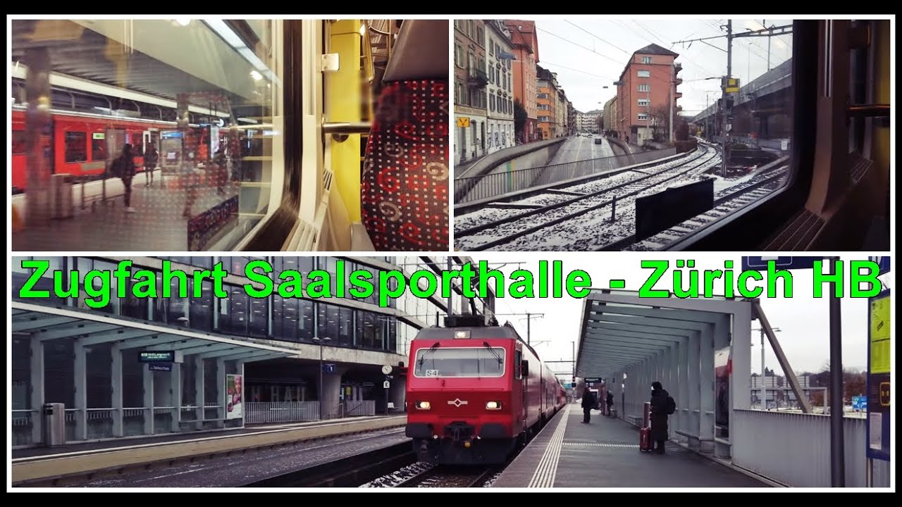 INSIDE SWISS TRAIN  / SZU Zugfahrt von der Saalsporthalle zum Zürich HB, Stadt Zürich, Schweiz 2021