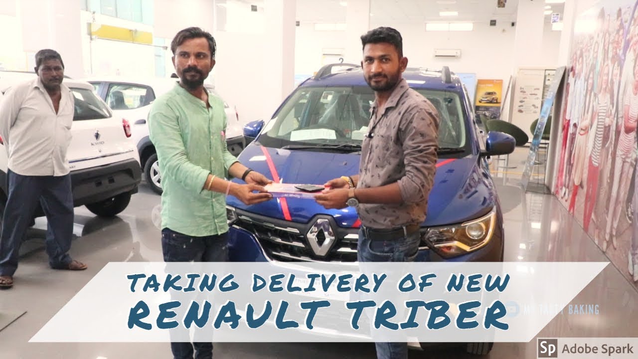 Taking delivery of our new Renault Triber