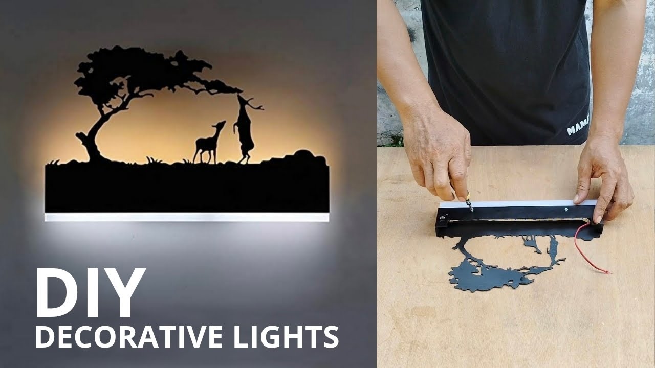How to Make a Modern Decorative LED Wall Lamp from PVC Pipes