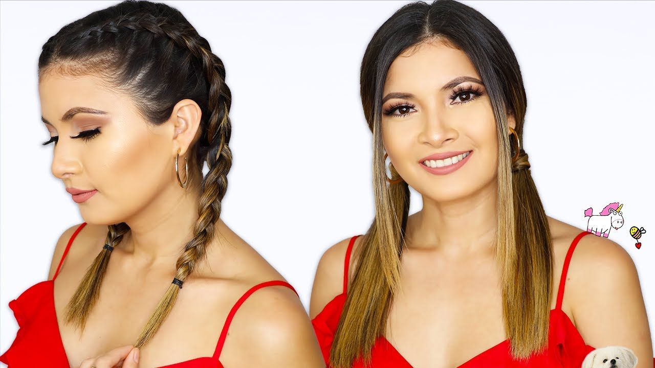 Peinados Faciles y Bonitos Para Cabello Corto y Mediano 🦄 Bessy Dressy