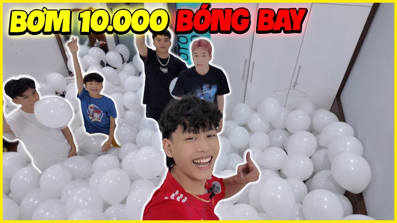 LMC Bơm 10.000 Bóng Bay Đầy phòng !!!