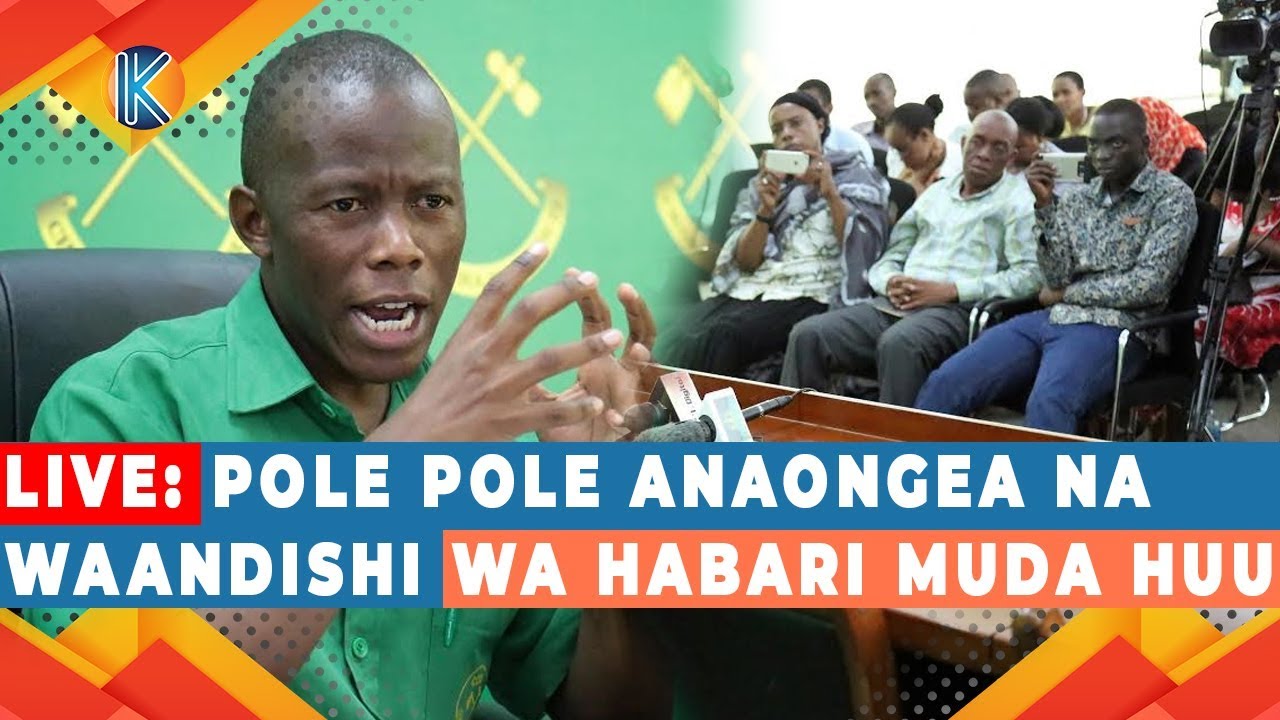 🔴 LIVE: HUMPHREY POLE POLE ANAONGEA NA  WAANDISHI WA HABARI MUDA HUU 5 AUGUST 2020