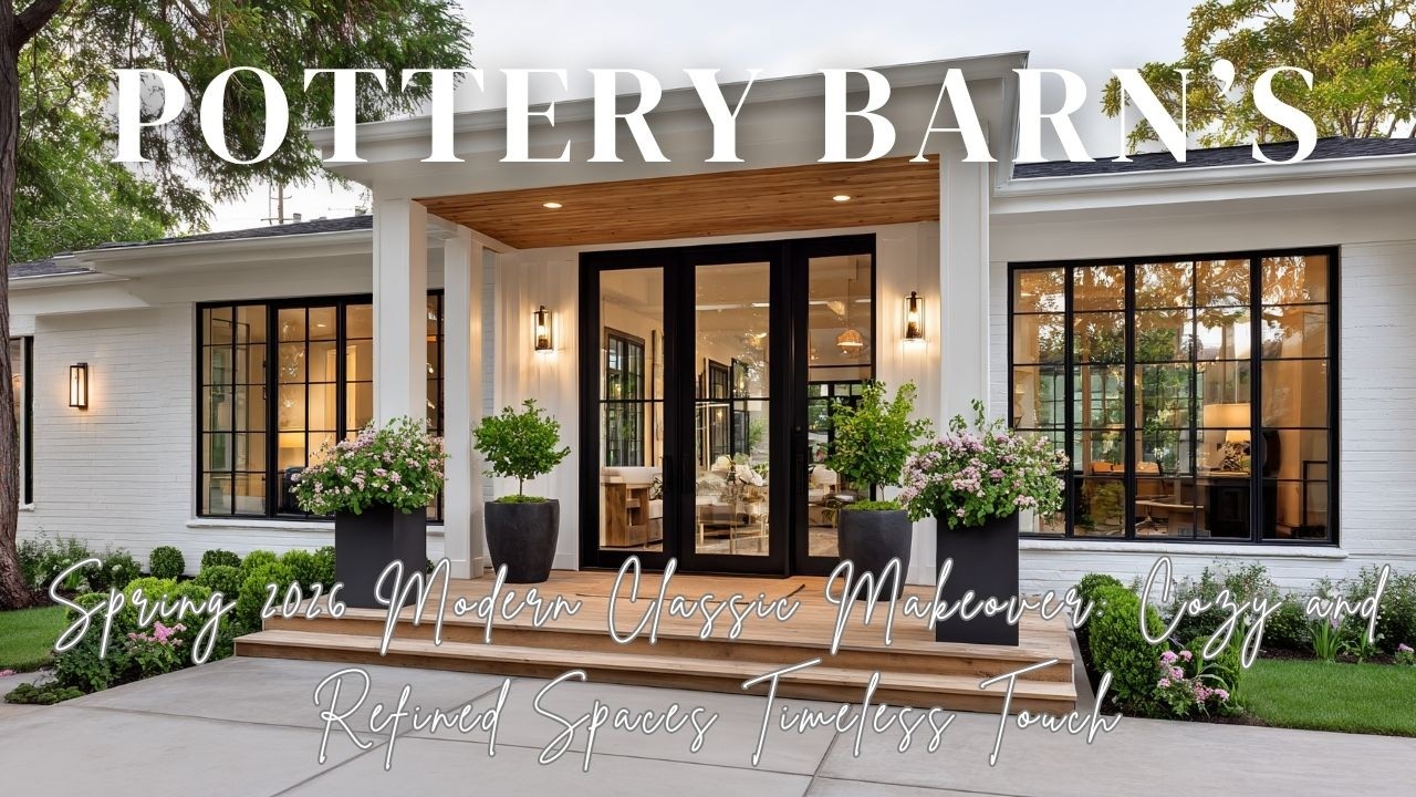 Spring 2026 Modern Classic Makeover Cozy and Refined Spaces with Pottery Barn’s Timeless Touch